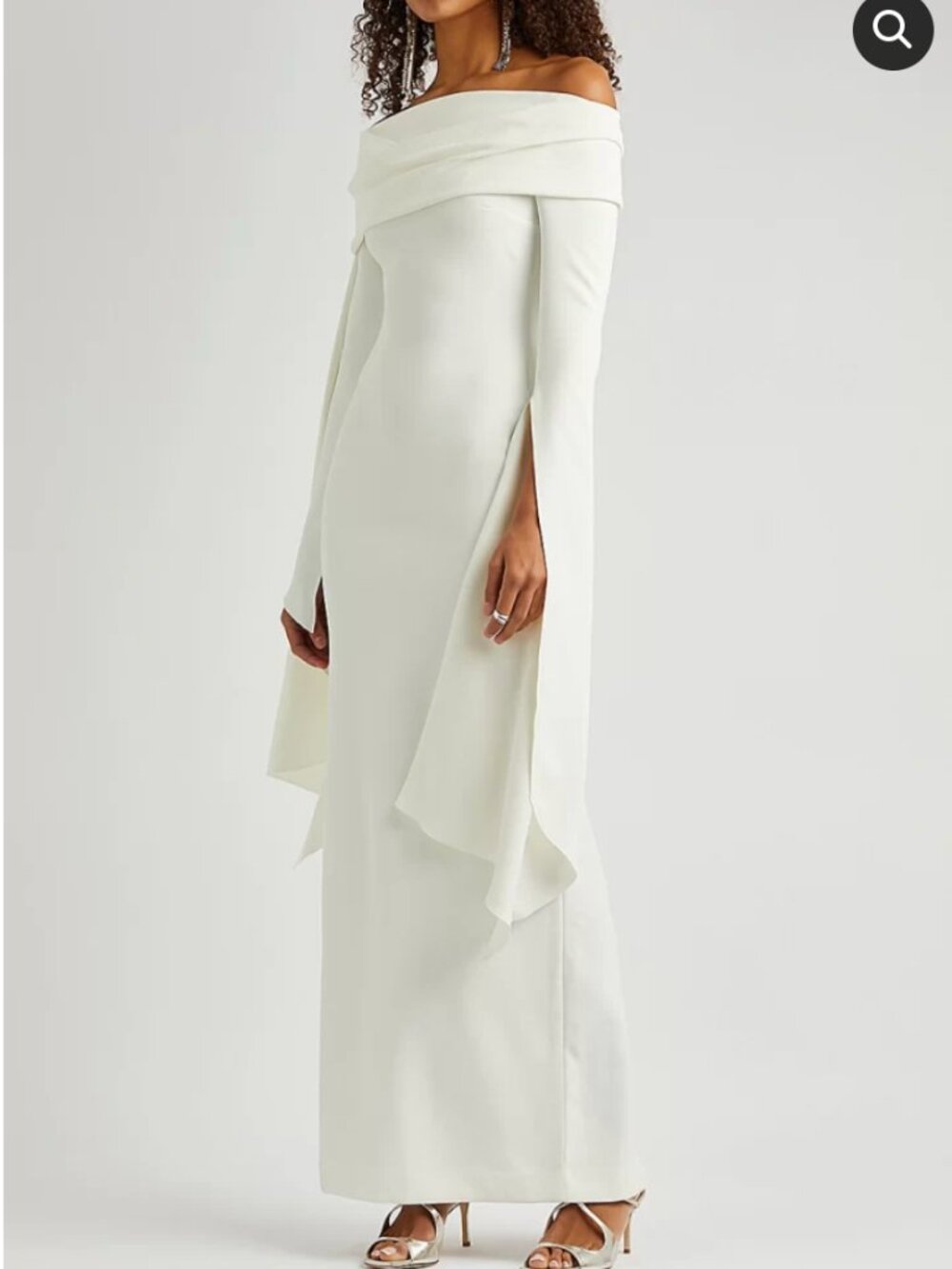 Solace London Arden Gown, White/Ivory Size 12